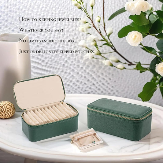 Travel Jewelry Box with Small Pouches