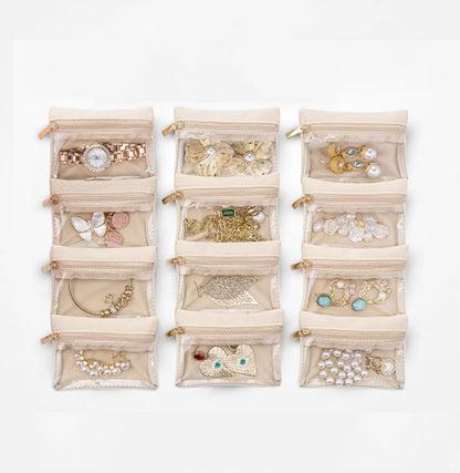 Travel Jewelry Box with Small Pouches