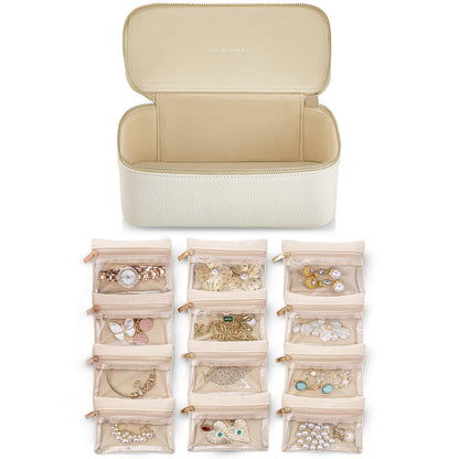 Travel Jewelry Box with Small Pouches