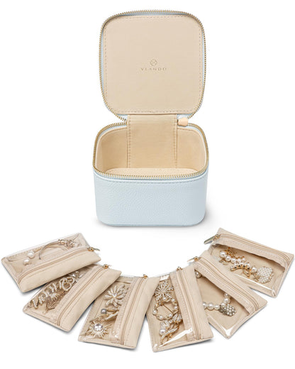 Travel Jewelry Box with Small Pouches