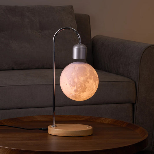 Levitating Moon Lamp with Wireless Charger